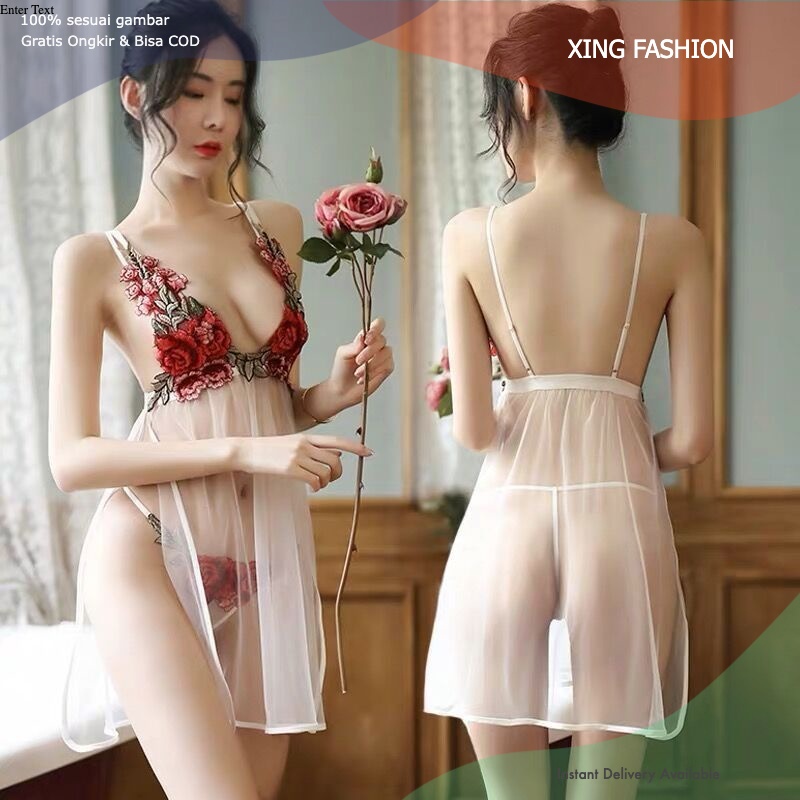 Lingerie Sexy Pakaian Wanita Sifon Baju Haram Seserahan Kado Nikah LD03