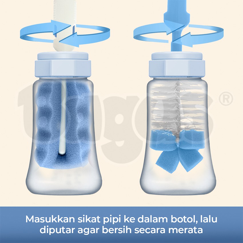 Bagus Pipi Deluxe Baby Bottle Brush Set Sikat Botol Bayi 711