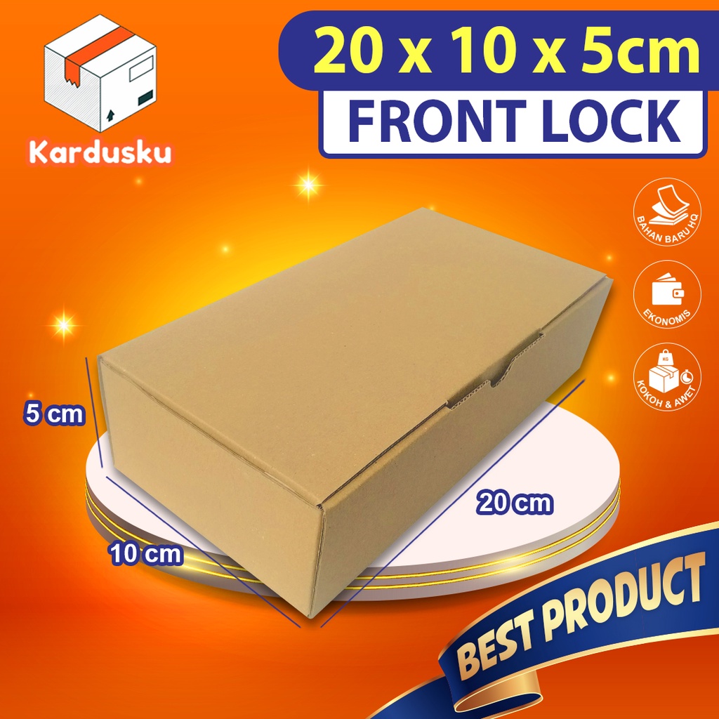 

Kardus Dus uk 20x10x5 cm (ECER) Die Cut Box Kotak Packing Aksesoris Baju Makanan Pizza Hijab Kue
