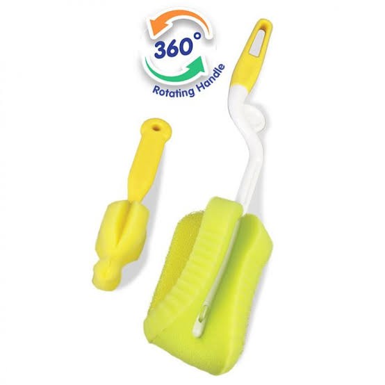 BABY SAFE - SPONGE BOTTLE &amp; TEAT BRUSH ( BS368)