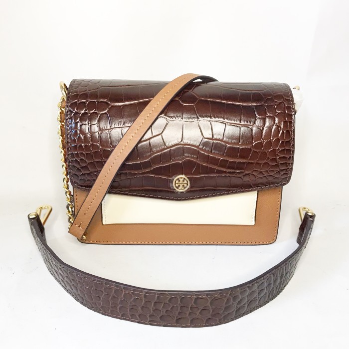 TAS AUTHENTIC WANITA / TB ROBINSON COLOR BLOCK CONVERTIBLE BAG