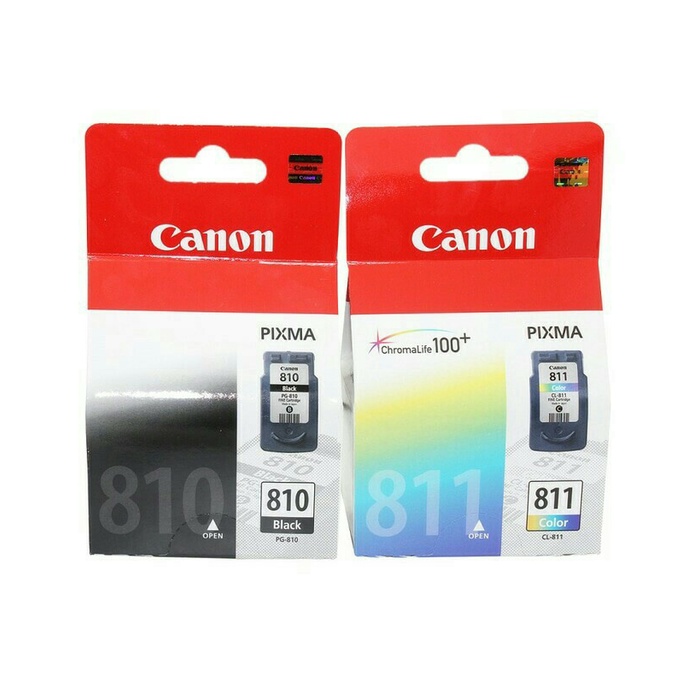 Paket Tinta Canon 810+ 811 black color original