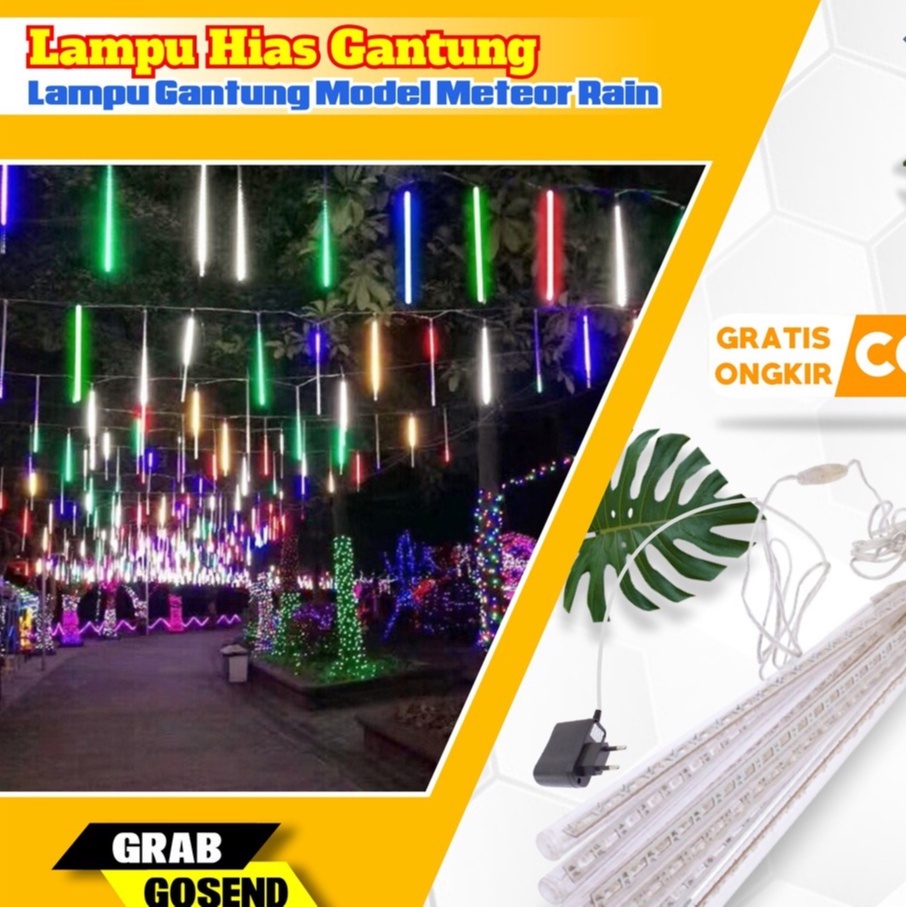 MPRO2 Lampu Hias Gantung Model Meteor Rain 30Led Lampu Dekorasi Kamar Xinxin