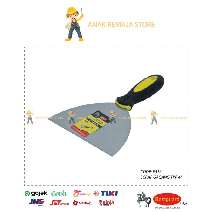 

UKIR-ALAT- BESTGUARD | SCRAP GAGANG TPR 4" -ALAT-UKIR.