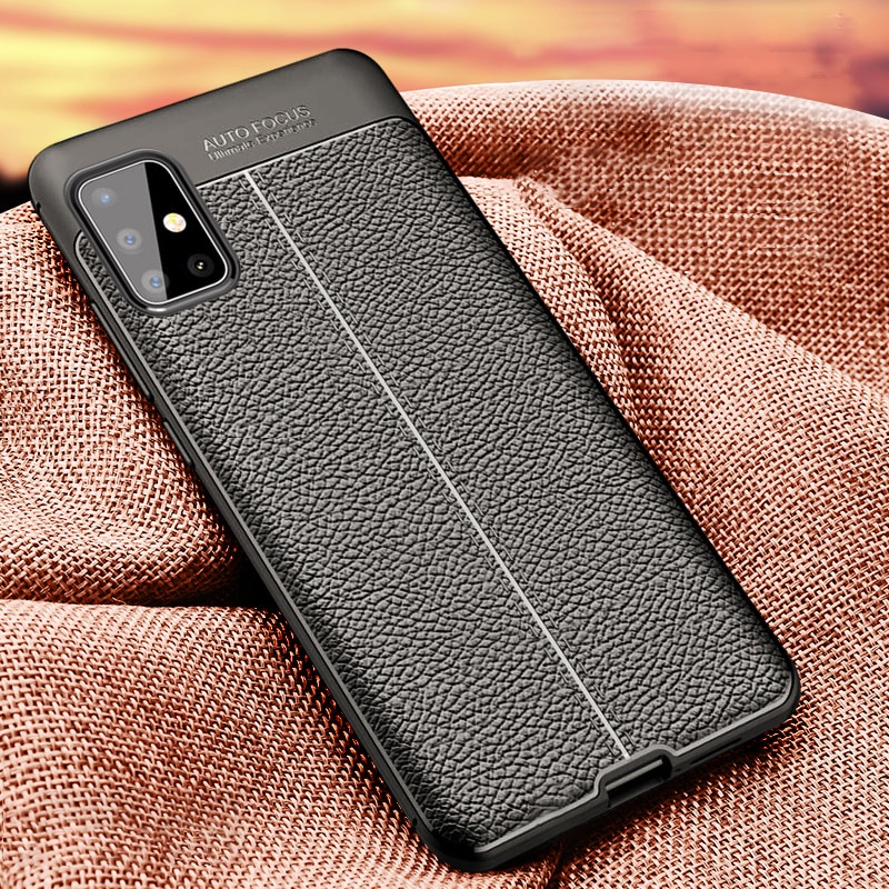 Case hp Vivo Y12S Y20 Y20S Softcase Carbon Silikon Casing Hitam Polos