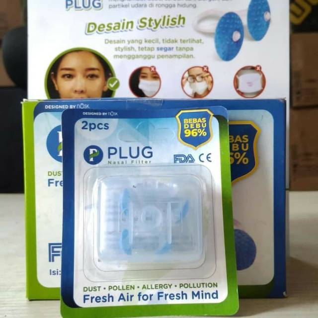 Masker Plug/ Plug Nasal Filter /Masker Hidung Bebas Polusi