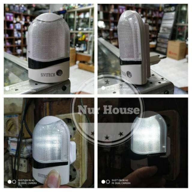 lampu tidur led sensor gelap sensor cahaya