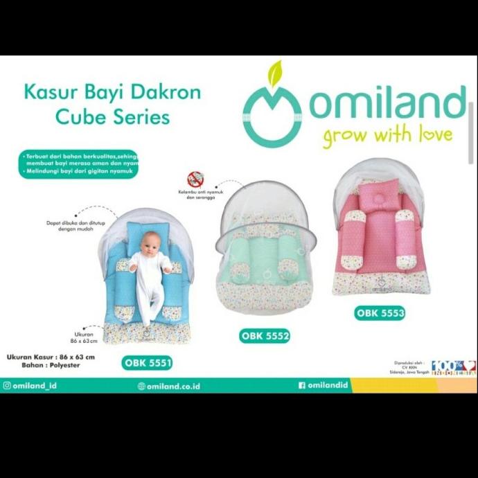 Omiland Baby Obk5551 Kasur Bayi Lipat Kelambu Cube Series