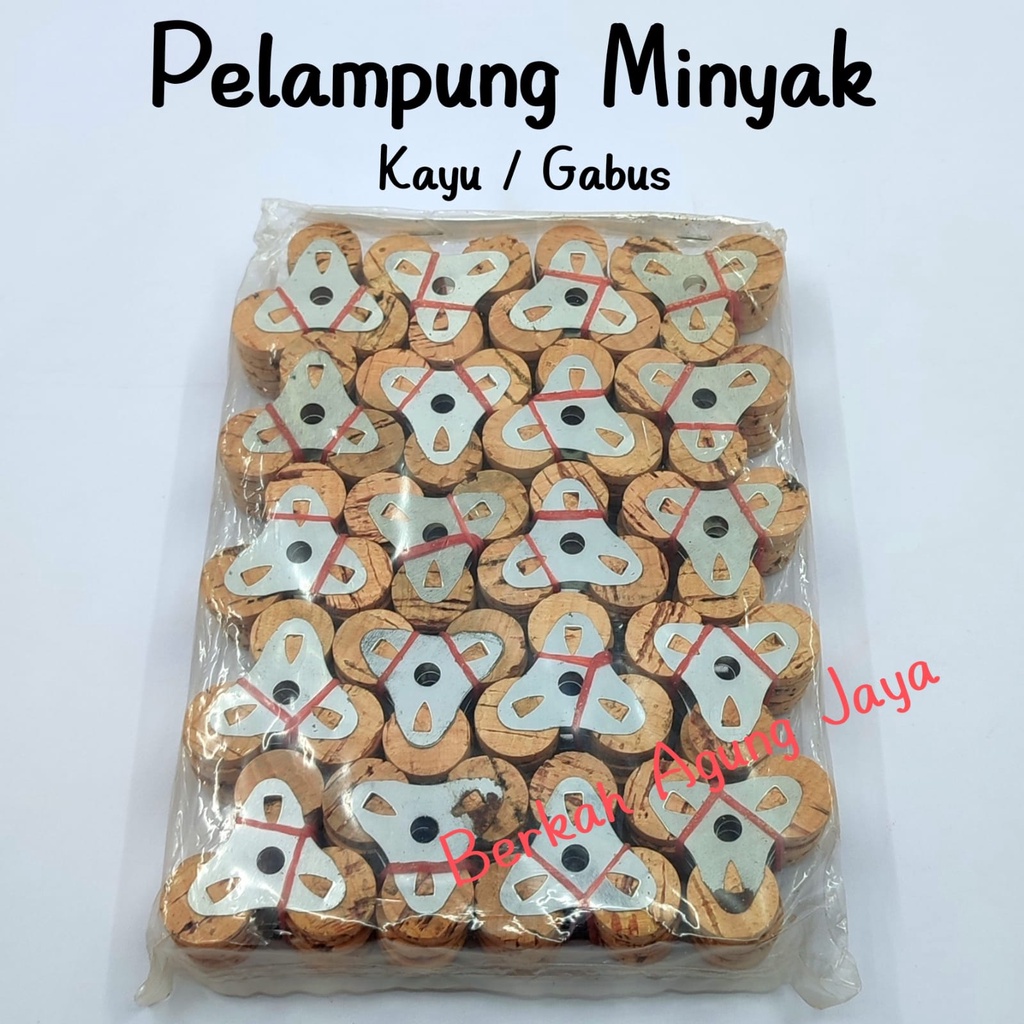 Pelampung Minyak Lilin Kayu / Gabus