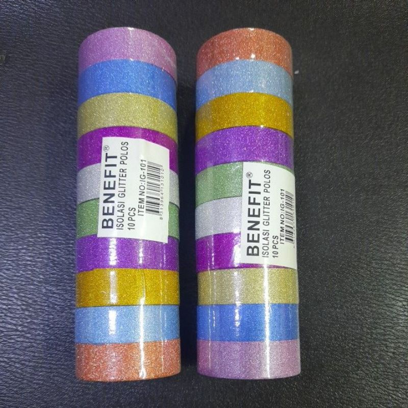 

Isolasi Glitter Metalic (10 Roll)