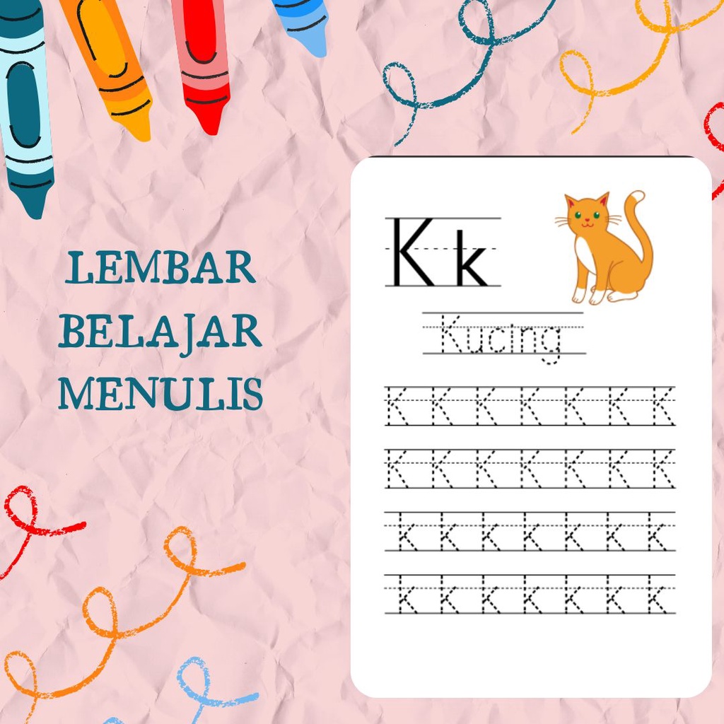 

Lembar Belajar Menulis Huruf | Lembar Belajar PAUD | Lembar Belajar TK | Belajar Menulis Untuk Anak-Anak Part 2