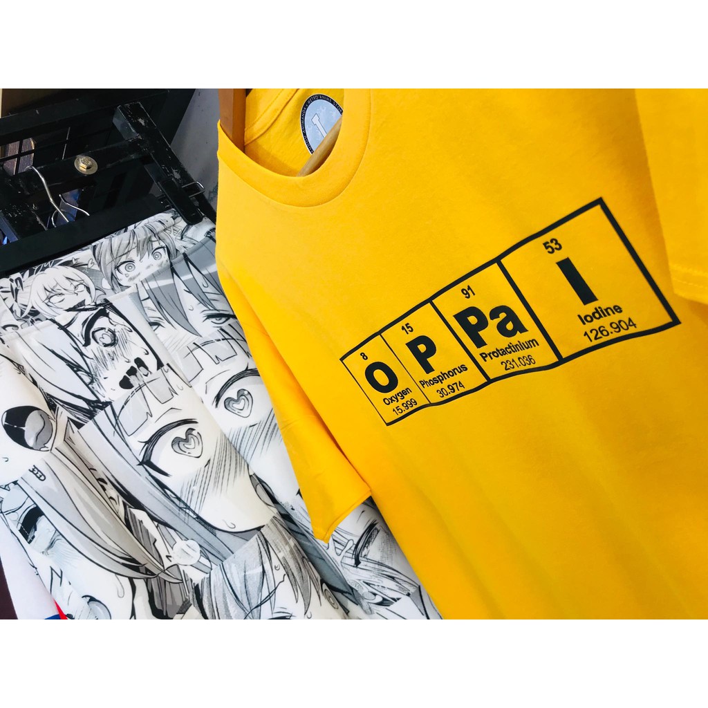 Kaos Oppai Periodic Unsur Kimia Yellow