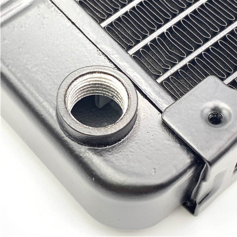 Bt Radiator Penukar Panas 1per4 &quot;Alumunium Murni 10pipa Untuk Komputer PC CPU CO2 Air