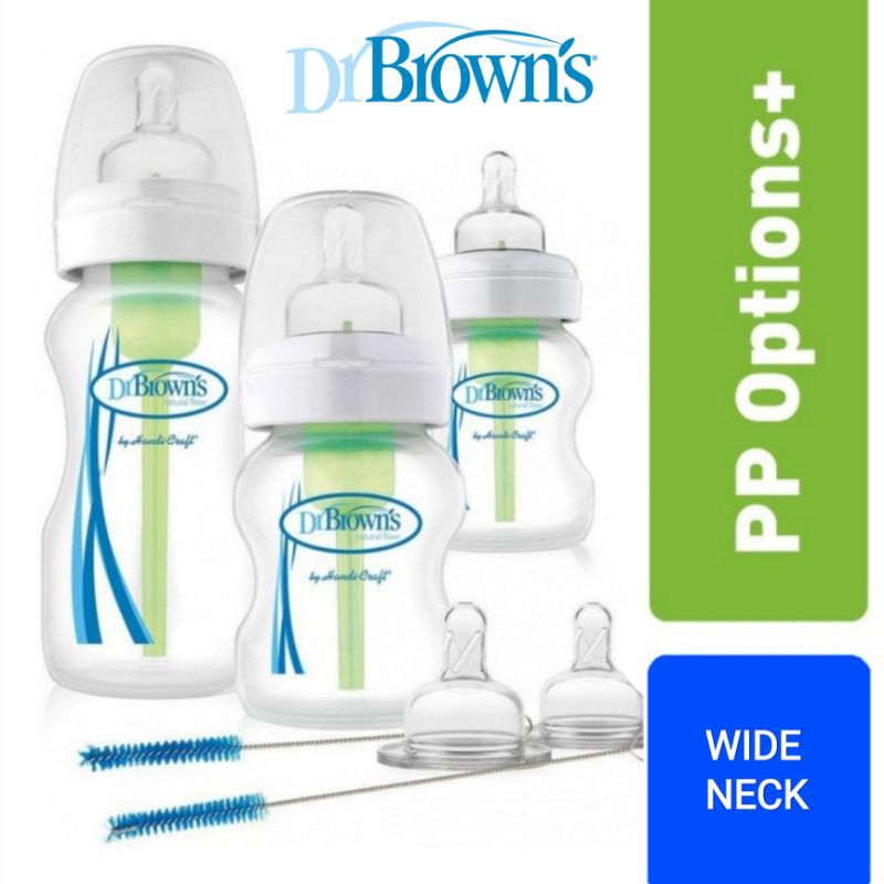 Dr.Brown's Bottle Wide Neck Options+ Anti Colic | Botol Susu