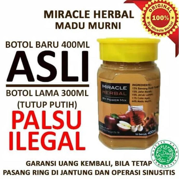 

1 botol miracle herbal by power mix madu murni