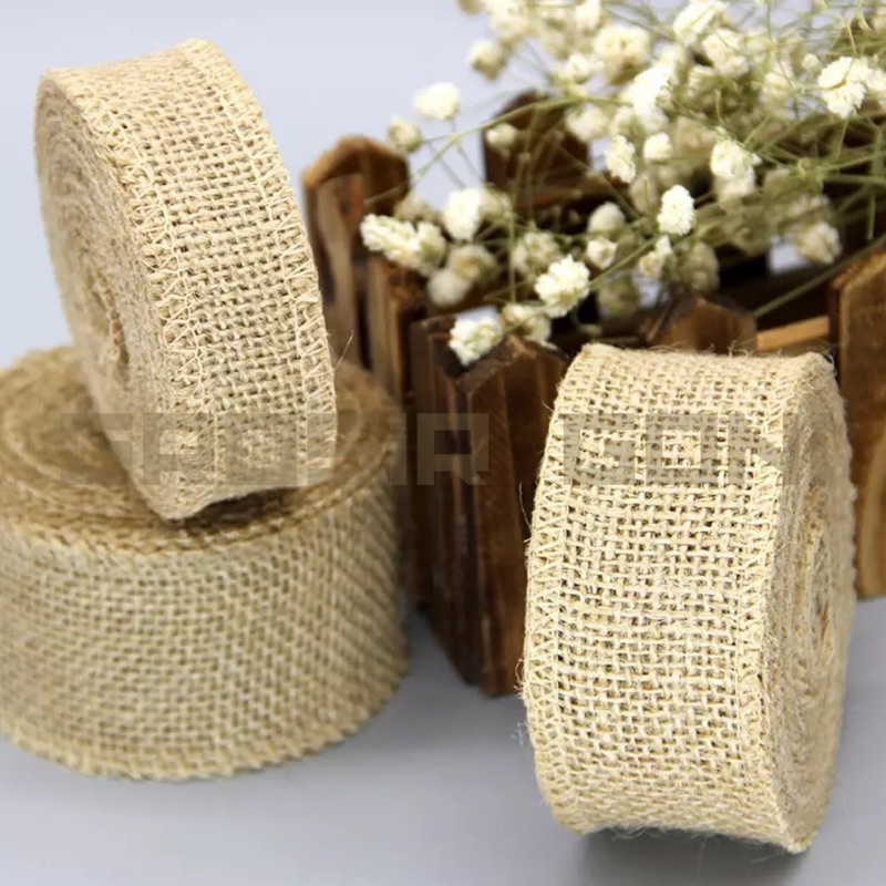 

Pita Goni - Jute Ribbon - Pita Dekorasi - Pita Kado - Pita Hiasan Toples - Hiasan Hampers