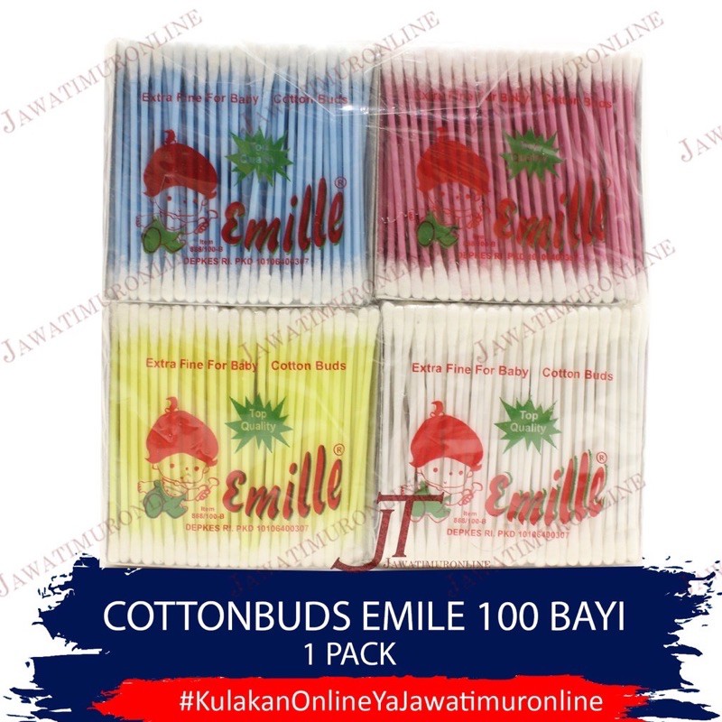 Cotton Bud Kecil EMILE Baby isi 100 / COTTON BUD BAYI