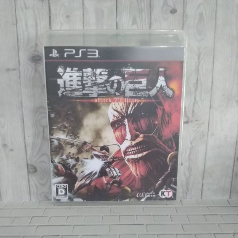BD CD KASET ORIGINAL PS3 Attack on Titan Jpn Bahasa Jepang