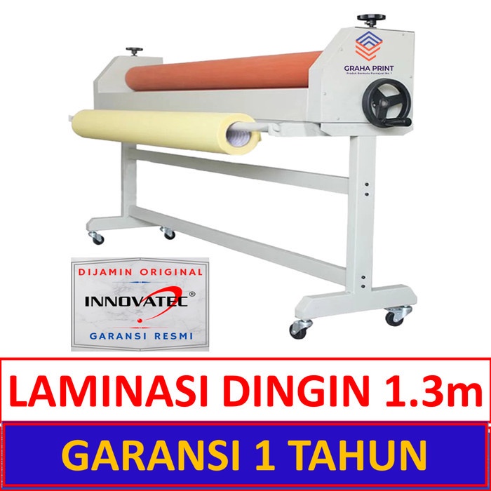 Mesin Laminasi Dingin Roll Manual 130Cm INNOVATEC Alat Laminating 1,3m