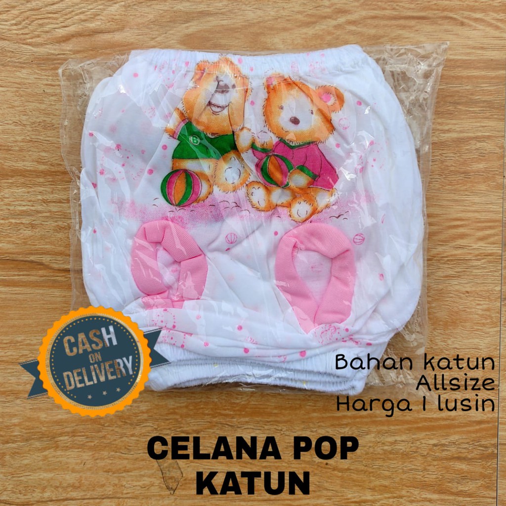 1 LUSIN (12 pcs) Celana bayi pop KATUN grosir TERMURAH