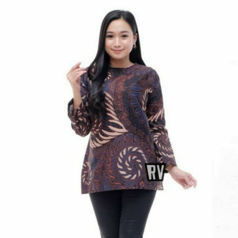 Atasan Batik Wanita PPBTK07 Modern Batik murah Cassual Atasanbatik Wanitabatik /Atasanwanita...-Model 18