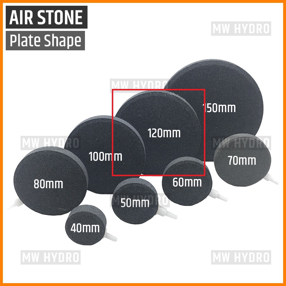 Air Stone / Batu Aerasi Gelembung Udara, Disc / Plate / Piring, 120 mm