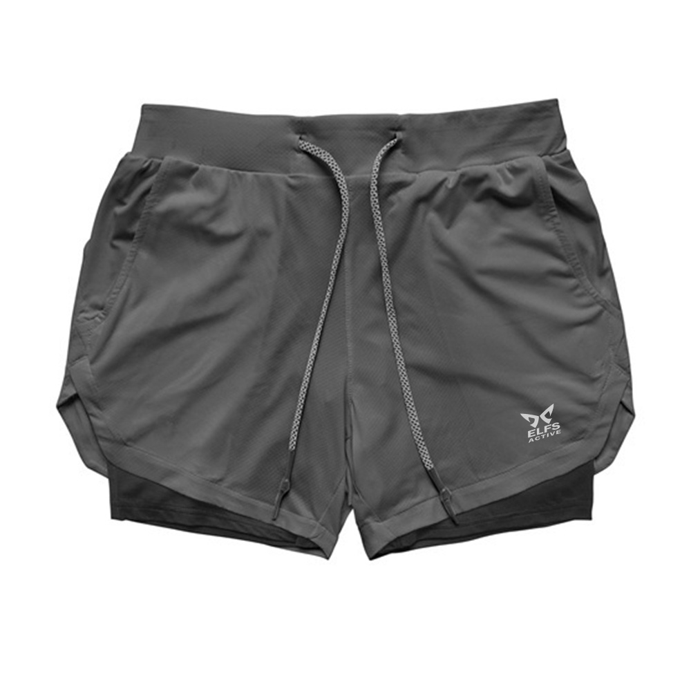 Celana Pendek Olahraga Legging Sport Pria Running Gym Fitness-3