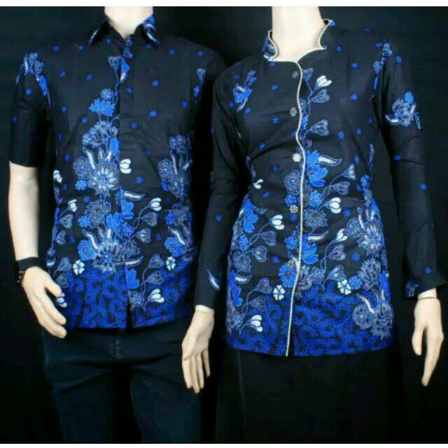 GROSIR BATIK COUPLE  BLUS BUNGA MAYA