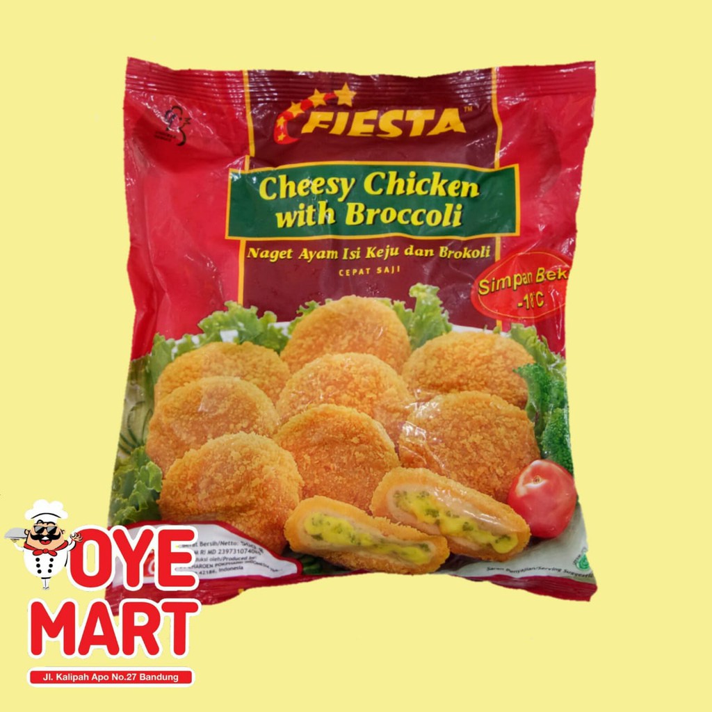 FIESTA CHEESY CHICKEN WITH BROCCOLI 500GR CHICKEN NUGGET FIESTA CHEESY CHICKEN WITH BROCCOLI 500GR CHICKEN NUGGET