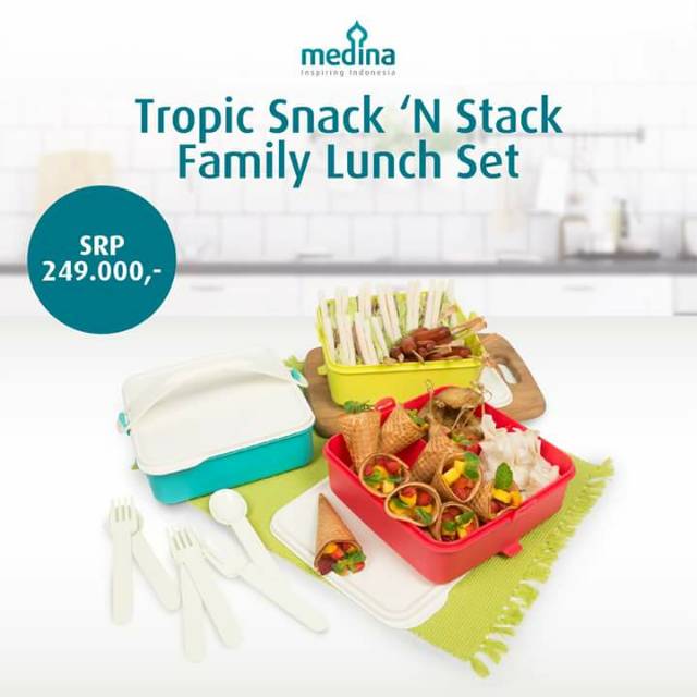 Kotak Makan 3susun Plastik Food Grade