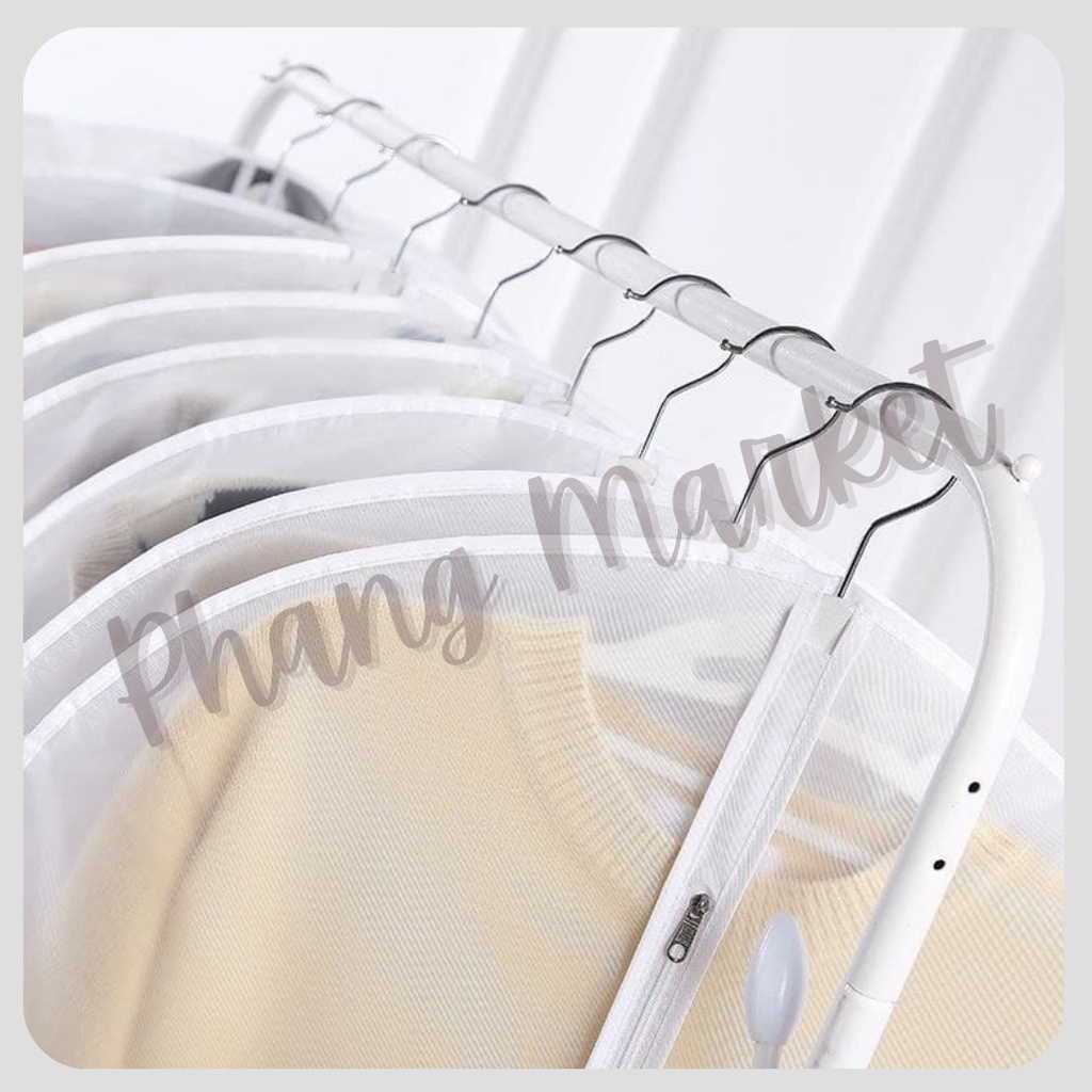 Cover Plastik Sarung Laundry Gantungan Pelindung Penutup Dress Jaket Baju Gaun Pakaian Jas Gamis