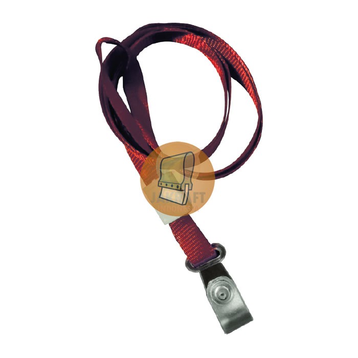 

Kalung Tali Lanyard ID Card Kecil 1 Cm (Merah / Red) Murah