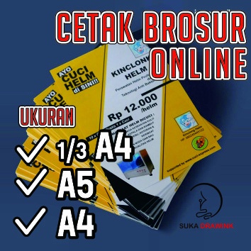 

Cetak Flyer Print Brosur Promosi Leaflet 1/3A4 | A5 | A4, Bahan Art Paper