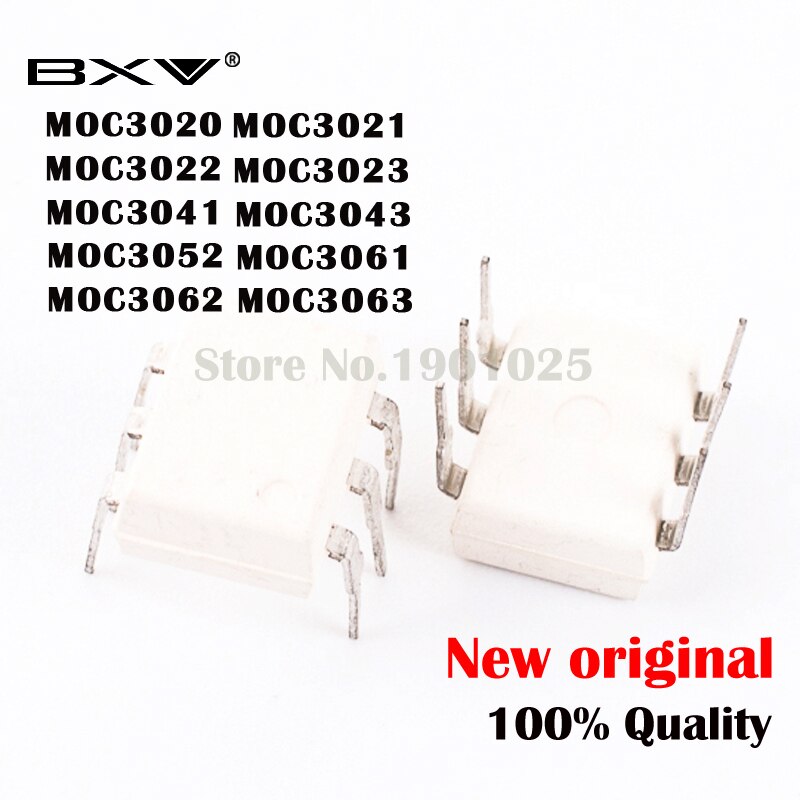 10PCS MOC3020 MOC3021 MOC3022 MOC3023 MOC3041 MOC3043 MOC3052 MOC3061 MOC3062 MOC3063 DIP6 DIP new and  original IC In Stock