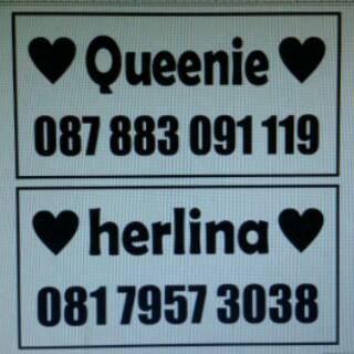 Stiker label nama transparan BELI 5set GRATIS 1set Stiker label nama transparan BELI 5set GRATIS 1set