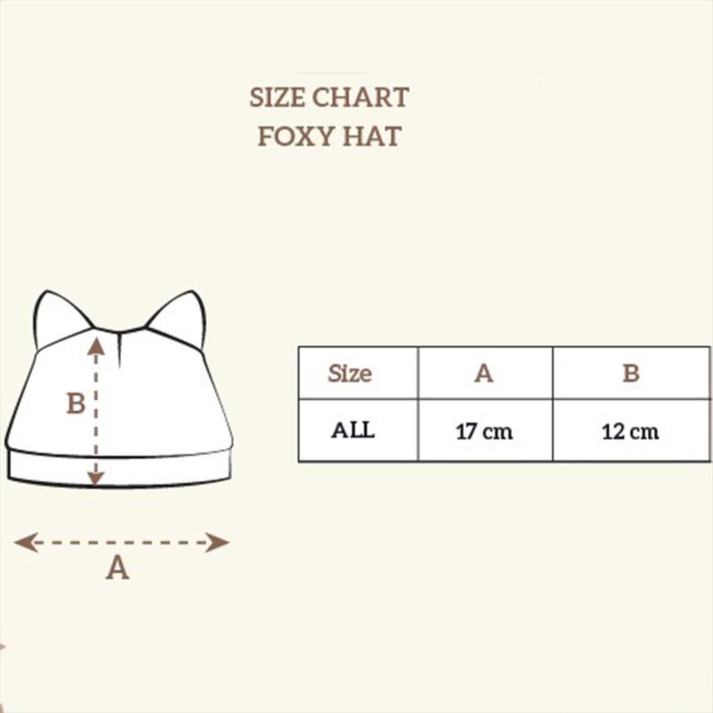 Little Palmerhaus Foxy Hat Happy Bear Topi Bayi