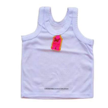 singlet anak uk M putih MEGA