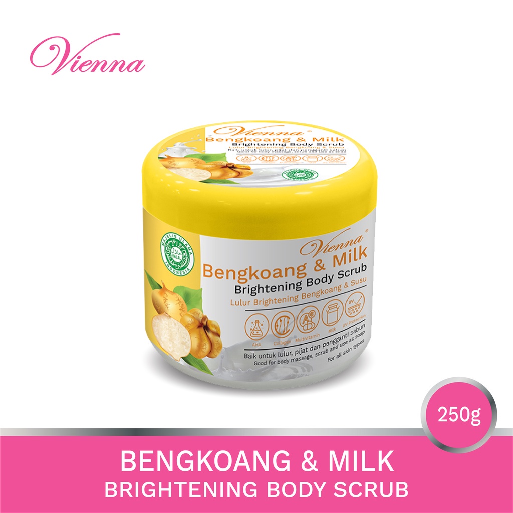 VIENNA BODY SCRUB BENGKOANG &amp; MILK 250gr