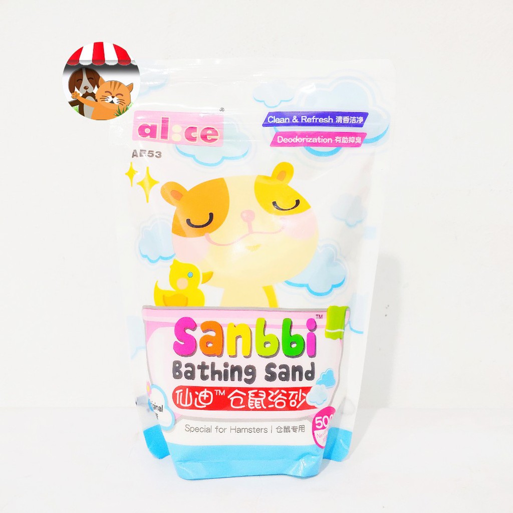 Pasir Mandi Hamster Alice Sanbbi Bathing Sand 500gr - Pasir Wangi Hamster