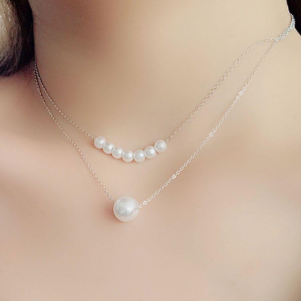 Needway Liontin Kalung Gadis Mewah Rantai Klavikula Choker Kerah Aksesoris Fashion Sederhana