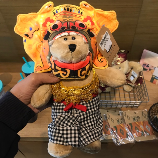 Boneka Starbucks Mascots Bearista Barong