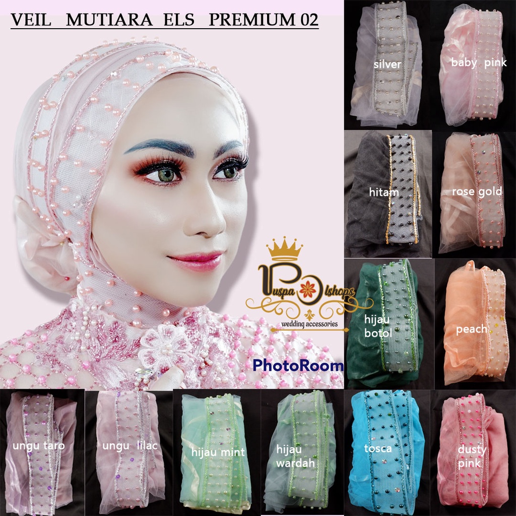 Veil mutiara els premium veil pengantin terbaru 02