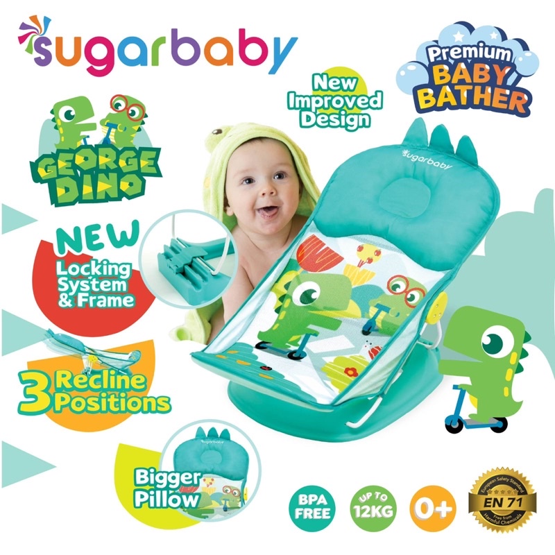 Sugar Baby 2in1 BABY BATHTUB/  BABY BATHER - Bak mandi bayi