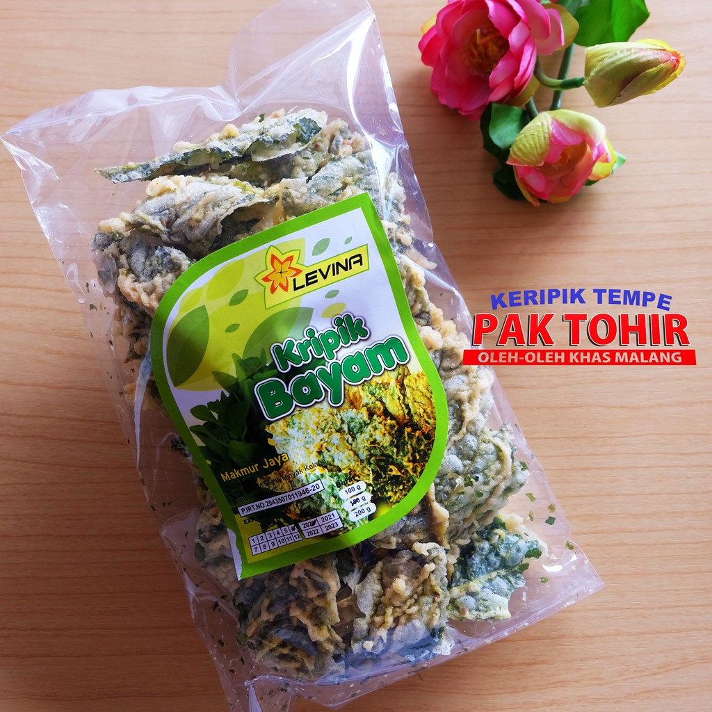 

Kripik bayam 150gr / Keripik Sehat / oleh - oleh khas Malang