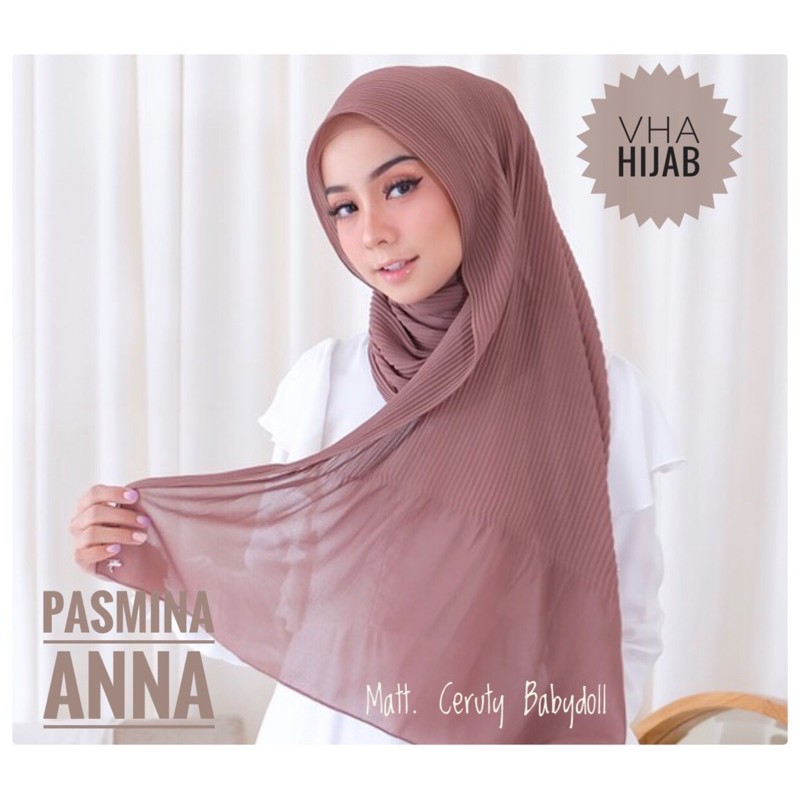 Pasmina Lidi ANNA plisket ceruty babydoll / shawl