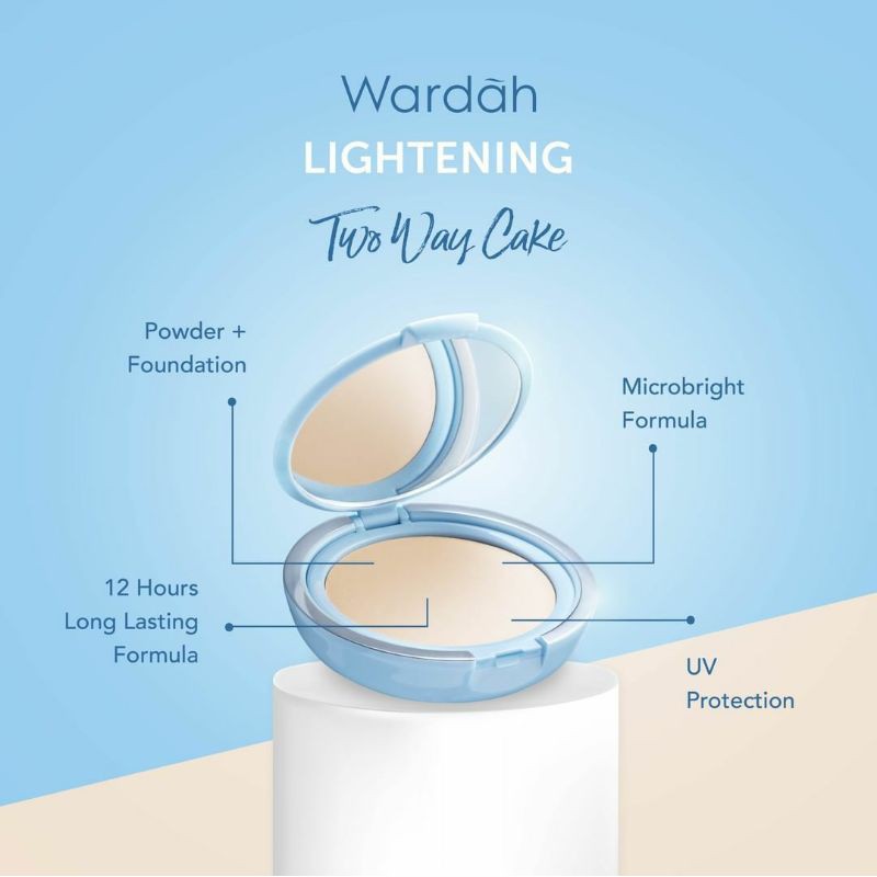 Wardah Lightening Two Way Cake Light Feel / Refill Wardah Lightening