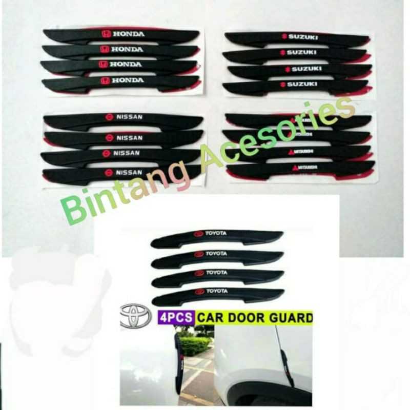 Door Guard Karet Pelindung Pintu Mobil Toyota RUSH Hitam UNIVERSAL