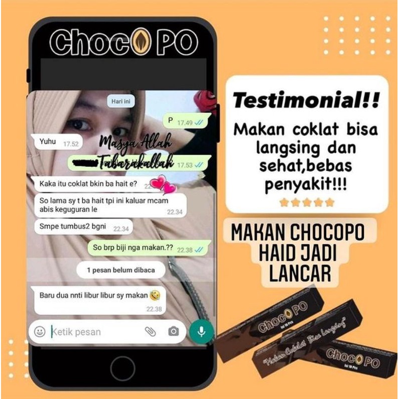 CHOCOPO COKLAT PELANGSING PERUT Diet sehat pencuci perut bab lancar penurun berat badan