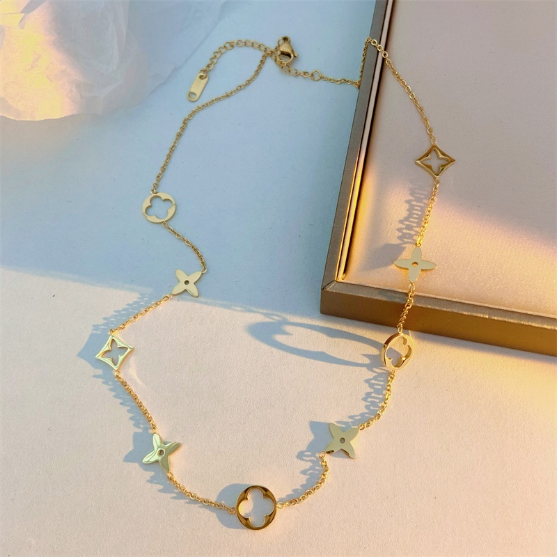 Kalung KL187 Stainless Steel Premium Fashion Wanita Kalung unik Lucu Elegant /Deluna/ BS