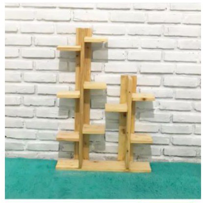 RAK KAYU RAK BUNGA RAK CUPANG
